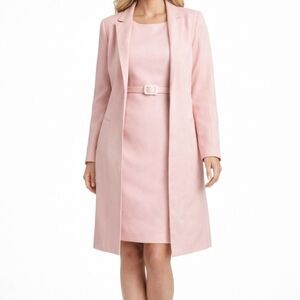 Two-Piece Dress and Jacket Set from Nipon Boutique, Size 18 – Pale Pink